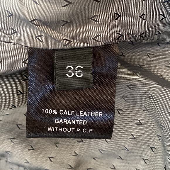 Sylvie Schimmel Paris Soft Calf Leather Black Jacket Size 36 Made in France - Picture 5 of 8